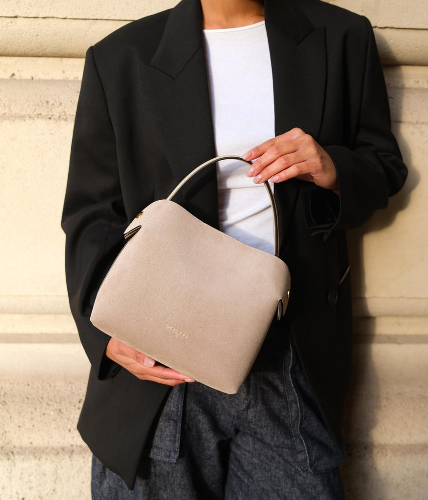 Medium Swann | Suede Dune - Fleuron Paris